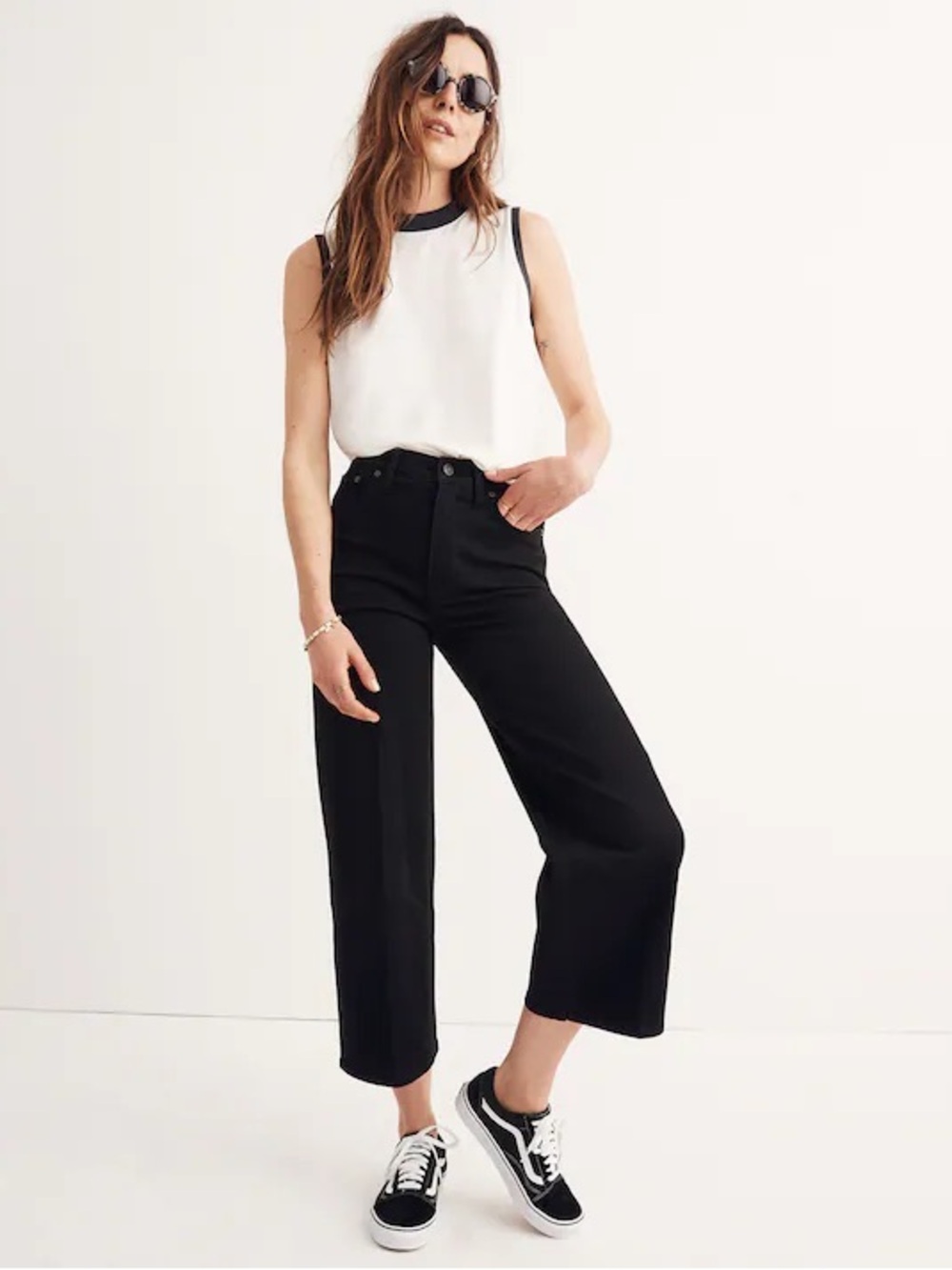 Madewell Cropped Jean 25 in Lunar Wash